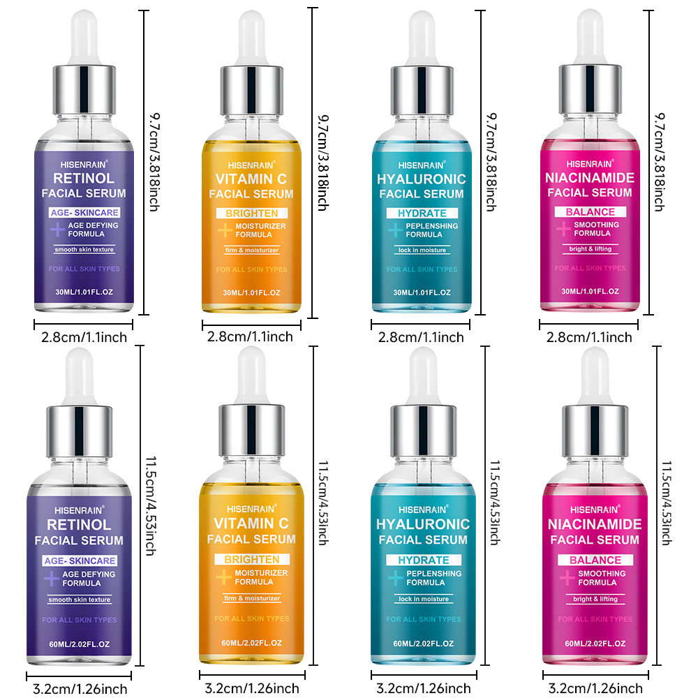 HISENRAIN Set di 4 Essenze Idr - Skincare Luxury Whitening recensione e prezzo